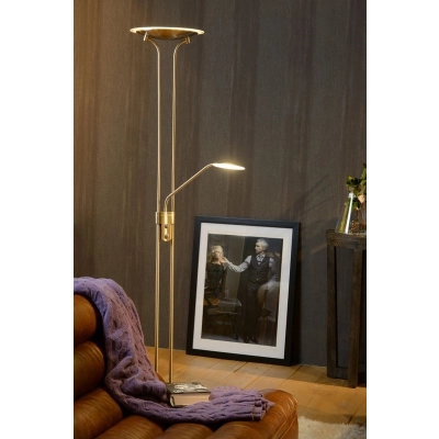 lafabryka.pl CHAMPION-LED - Lampa podłogowa - LED Dim. - 3000K - Satin Chrome 19792/24/12 Lucide
